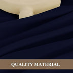 Fitable 6 Pack Navy Square Tablecloths 70x70 Inch for 2-4 Ft Tables - Image 3