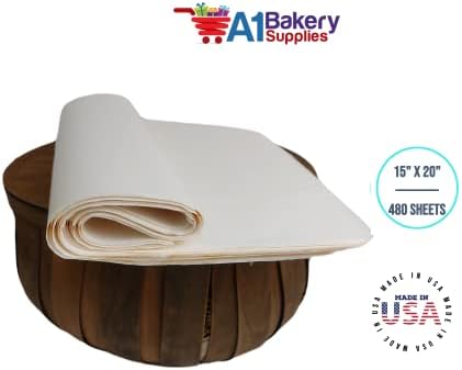 Gift Wrapping Tissue Paper 15X20 480 Pack by A1 Bakery Supplies (Ivory Eggshell) - Image 4