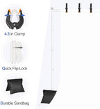 EMART Backdrop Stand 10x10FT Adjustable Back Drop Stand for Party -White - Image 5