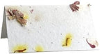 Of The Earth Handmade Paper - Wildflower Seed Paper Folding Table Card - Place/Name/Gift - 3.5" x 4" - Set of 96 (37s Pink & Safflower) by OfTheEarth