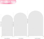 Wokceer Arch Backdrop Cover 8FT,7.2FT,6.6FT White Arch Covers Stretchy - Image 2