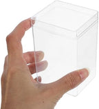Gatuida 12 Pcs Clear Acrylic Candy Boxes with Lids - Transparent Treat Containers for Cookies, Biscuits, and - for Parties, Baby Showers, and More - Image 4