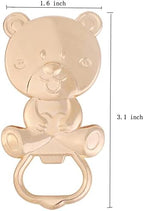 24 Pack Bear Bottle Opener Baby Shower Favors for Guest, Metal Beer Bottle Opener for Baby Shower Souvenirs/Decor/Gift Supplies,Baby Shower Party Favor (Pink, 24) - Image 2