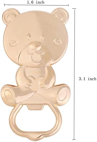 24 Pack Bear Bottle Opener for Baby Shower Favors, Metal Beer Opener for Guests, Party Souvenirs/Decor/Gift Supplies (Blue) - Image 2