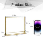 NIUBEE 8.5x11 Acrylic Sign Holder,Picture Frame,Wedding Table Numbers,6pack - Image 2