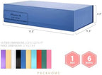 PACKHOME 6 Extra Large Blue Gift Boxes 17.5x11.3x4.3in with Magnetic Lids - Image 2