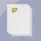 Vellum Paper 5x7 Pre-Folded - Goefun 120 Sheets Vellum Jackets for 5x7 Invitations 115GSM Translucent Paper for Invitations Wraps, Greeting Cards, Envelope Liners, Wedding, Baby Shower (Pack of 2) - Image 2