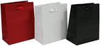 100 Pcs thick Kraft Paper Bags 5.25*8.5*3.25"，Small Shopping Bags with handles Bulk，Craft Gift Bags, Retail Bags, Recycled Bulk, Brown Paper Bags for Wedding，Packaging, Birthday Party，Business, Goody and Kraft Merchandise Bag (5.25x8.5x3.25inch, White) - Image 6