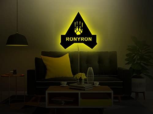 Custom Gamer Tag Neon Sign, Apex, Wood, 30cm, Art Deco - Image 4