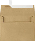 LUXPaper A4 Invitation Envelopes | Peel & Press | 4 1/4" x 6 1/4" | Grocery Bag Brown | 70lb. Text | 250 Qty by LUXPaper