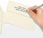 LUXPaper A7 Invitation Envelopes | Peel & Press | 5 1/4" x 7 1/4" | Natural | 80lb. Text | 30% Recycled | 1,000 Qty - Image 6