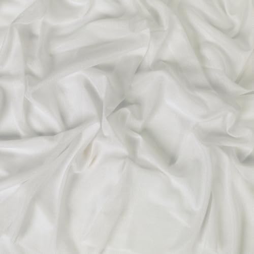Pack of 20 Yard Chiffon Drapery Fabric, 60" Wide, Multiuse - Ivory - Image 4