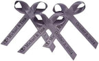 25 Personalized Ribbons Assesmbled Bows Custom Bridal Shower Favor Party Favors Wedding Bridesmaid Memorial Ribbons Funeral Baby Invitations Mis XV años Quinceanera (Thistle) - Image 2