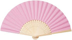 Sepwedd 50pcs Pink Paper Hand Fan Bamboo Folding Fan Handheld Paper Fan - Image 5