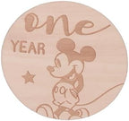 Disney Mickey Mouse Natural Wood Tone, 12 Piece Wooden Engraved Milestone Cards - Image 7