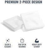 12x12x2.5 Inch Premium Large Bakery Boxes with Window, 30 Pack Food Safe Donut Boxes with Lids, Easy Assembly Pastry Boxes for Dozen Donuts, Cookies, Chocolate Covered Strawberries and Treats - Image 3