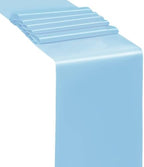 50 Pack Baby Blue Chair Sashes Bows Satin Wedding Chair Ribbons 7x108 Inch - Image 4