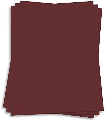Merlot Red Card Stock - 8 1/2 x 11 Gmund Colors Matt 111lb Cover, 25 Pack by LCIPaper