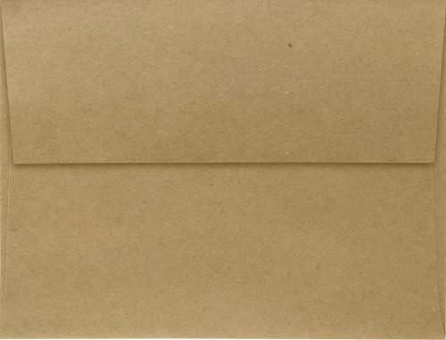 LUXPaper A2 Invitation Envelopes | Peel & Press | 4 3/8" x 5 3/4" | Grocery Bag Brown | 70lb. Text | 250 Qty - Image 2
