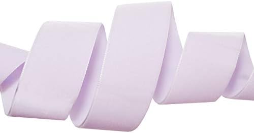 Morex Ribbon 012 Nylvalour Swiss Velvet Ribbon, Light Tulip - Image 2