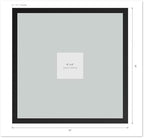 CountryArtHouse Signature Keepsake Frame - Square Mat Window - Gold Bamboo Genuine Hardwood 20x20 5x5 Photo - White Double Mat - Complete Keepsake Signing Kit - Image 4