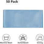 Dusty Blue Chair Sashes Bows 50 Pack Satin Chair Ties Ribbons for Wedding Party Ceremony Event Chairs Decor - Image 5