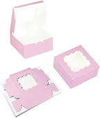 Bakepacker Lavender Cookie Boxes With Window 6x6x3 inches 60pcs - Image 3