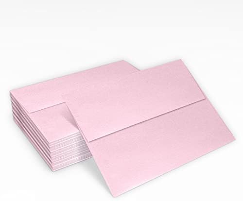 LUXPaper A7 Invitation Envelopes | Peel & Press | 5 1/4" x 7 1/4" | Rose Quartz Metallic | 80lb. Text | 250 Qty - Image 5