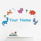 Oliver's Labels Premium Name Wall Decals - Matte Finish Personalized Wall Art for Kids' Rooms & Nurseries (Dinosaurs) by Oliver%27s+Labels