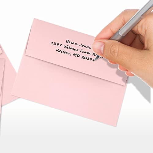 LUXPaper A2 Invitation Envelopes | Peel & Press | 4 3/8" x 5 3/4" | Candy Pink | 80lb. Text | 250 Qty - Image 6