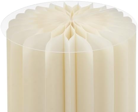Cylinder Stands for Party, 5 PCS Foldable Cylinder Pedestal Stand, Paper Column Display Stands, Milky White Cylinders Columns Table Roman Pillar for Wedding Birthday Baby Shower Party Decor (5) - Image 4