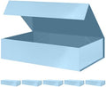 PACKHOME 6 Extra Large Light Blue Gift Boxes 17.5x11.3x4.3in Magnetic Lids by PACKHOME