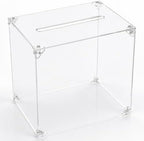 Clear Acrylic Card Box with Slot, Large Blank DIY Card Box for Cards, Envelopes & Money, Transparent Acrylic Box for Wedding, Birthday, Graduation, Baby Shower, Party & Fundraiser by Unknown