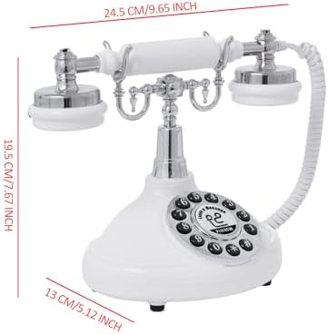 Audio Guest Book Wedding Phone,Audio Guestbook Phone Vintage Style Audio Message Voicemail for Graduation Retirement Party Birthdays Baby Shower Special Occasions (White) - Image 2