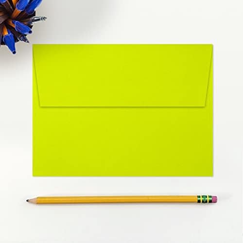 LUXPaper A7 Invitation Envelopes | Peel & Press | 5 1/4" x 7 1/4" | Wasabi Green | 80lb. Text | 500 Qty - Image 4