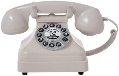 Audio Guest Book Wedding Phone,Audio Guestbook Phone Vintage Style Audio Message Voicemail for Graduation Retirement Party Birthdays Baby Shower Special Occasions (Beige) by Unknown