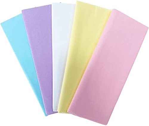 Jillson Roberts All Occasion Tissue Paper Assortment 5 Pack for Valentineís Day, Easter, Mothers Day, Birthdays, Bridal Showers, and Baby Showers, Easter Pastel, 40 Sheets by JILLSONROBERTS