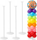 Balloon Column Stand Set of 4, Adjustable 15-79 Inch Metal Spiral Balloon Tower, Reusable Floor Balloon Pillars for Wedding Birthday Baby Shower Graduation Decor by Tamodan+for+better