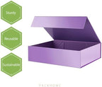 PACKHOME 6 Large Purple Gift Boxes 13.5x10x3.5in Magnetic Lids for Shirt - Image 6