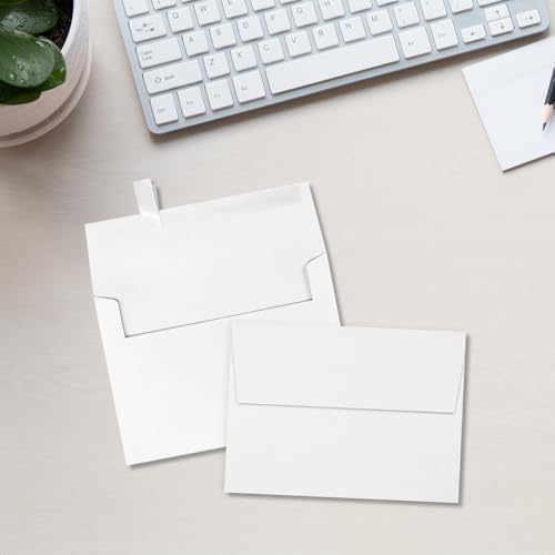 LUXPaper A7 Invitation Envelopes | Peel & Press | 5 1/4" x 7 1/4" | Bright White | 80lb. Text | 250 Qty - Image 6