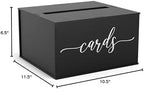 Wooden Wedding Card Box with Slot and Lid | Graduation Card Box for Party 2026 | Grad Gift Money Envelope Holder for Reception, Bridal Shower, Birthday, Retirement | Rustic Keepsake Decorations - Image 6