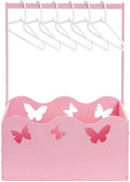 Suzile Wooden Baby Shower Crate Closet, Butterfly, Pink by Suzile
