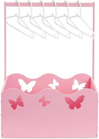 Suzile Wooden Baby Shower Crate Closet, Butterfly, Pink by Suzile