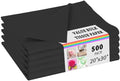 Black Tissue Paper (500 Sheets) for Gift Wrapping, 20 X 30 Inch Packaging Wrapping Tissue Paper Bulk for Floral, Birthday, Christmas, Halloween, DIY Crafts by PINWATT