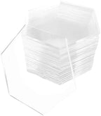 50 Pcs Clear Acrylic Table Place Cards with Stands Wedding Seating Name Tags DIY Decor by Unknown
