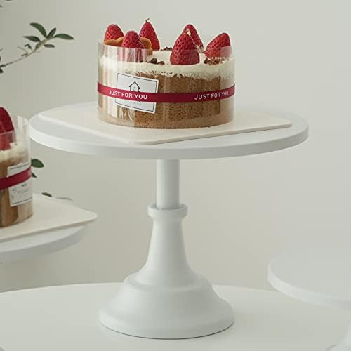 3-Set Cake Stands, White Dessert Display Plate Cupcake Stands for Baby Shower Wedding Birthday Party Celebration Home Decor - Image 3