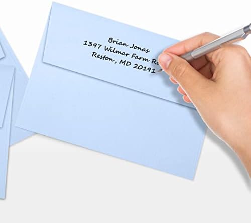 LUXPAPER A7 Invitation Envelopes for 5 x 7 Cards in 80 lb. Baby Blue, Printable Envelopes for Invitations, w/Peel and Press Seal, 1000 Pack, Envelope Size 5 1/4 x 7 1/4 (Blue) - Image 6