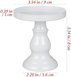 Abaodam 3 Pcs Mini Glass Cake Plate Metal for Dessert Table Snack Vintage - Image 4