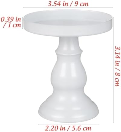Abaodam 3 Pcs Mini Glass Cake Plate Metal for Dessert Table Snack Vintage - Image 4