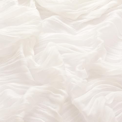 DeZerlor Ivory White Washable Cheesecloth Napkins Set of 100 for Party - Image 5